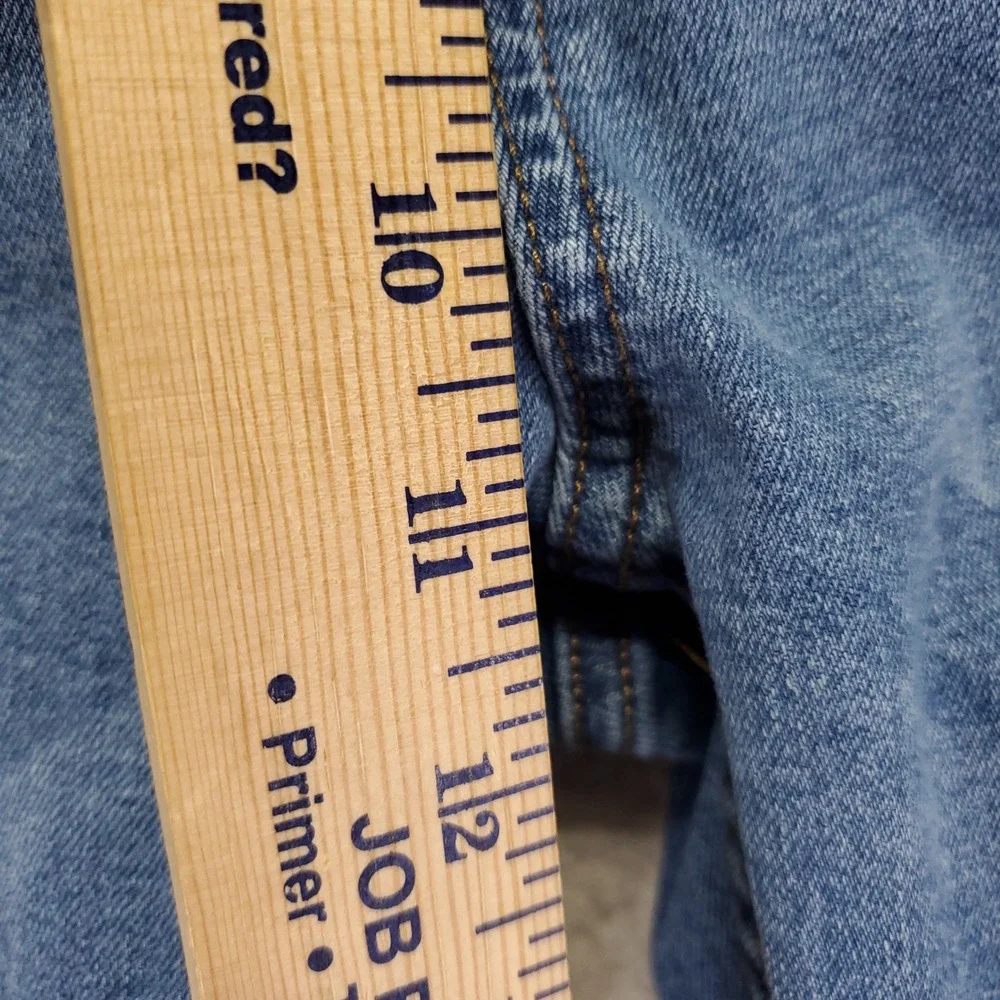 Kenneth Cole New York Mens Slim Fit Jeans 46x32 Blue Medium Wash Stretch Denim